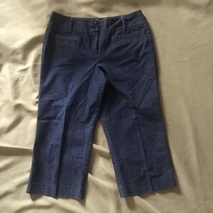Larry Levine Stretch Denim Capri Pants 12